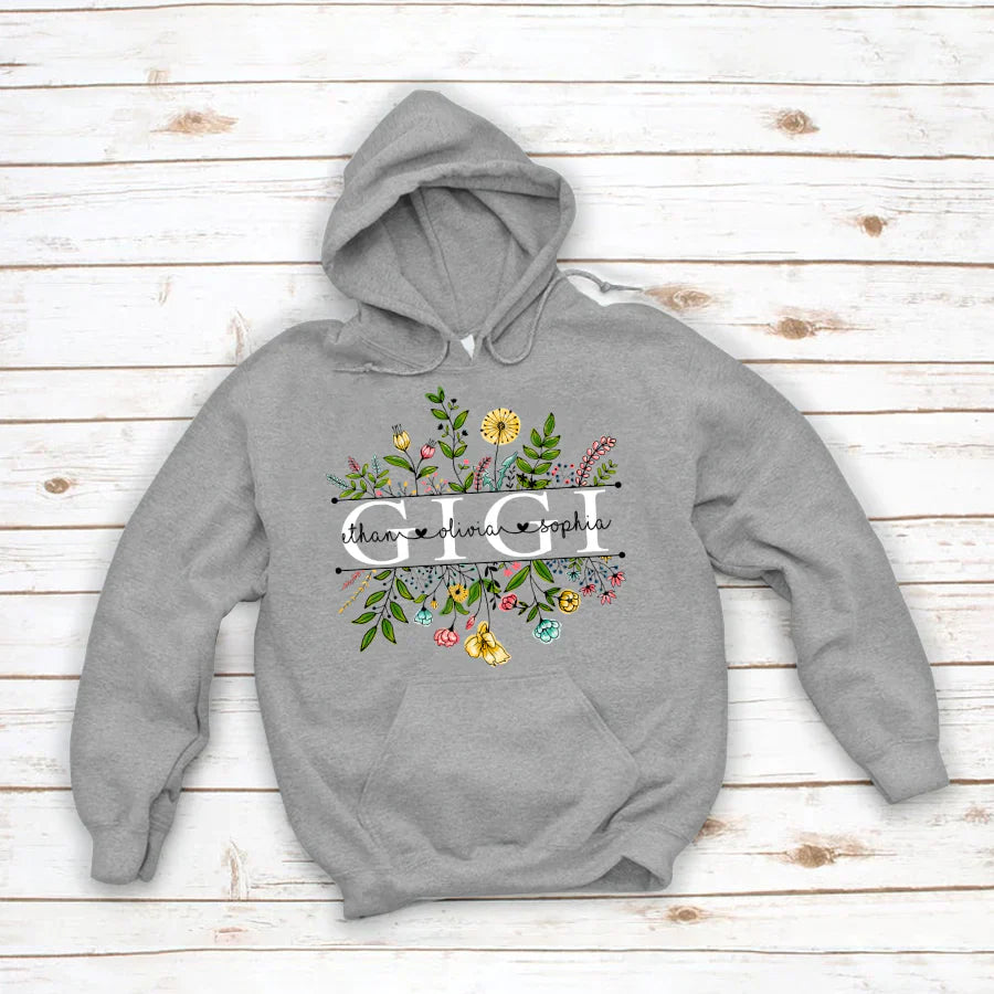 Wildflowers Gigi And Grandkids Hoodie