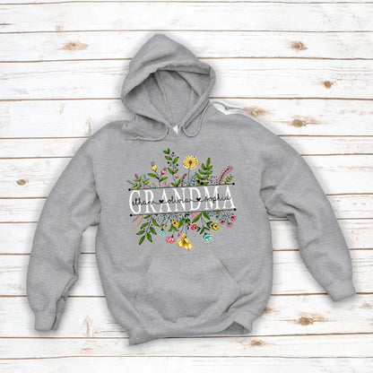 Wildflowers Grandma And Grandkids Hoodie