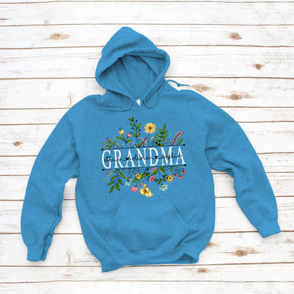 Wildflowers Grandma And Grandkids Hoodie