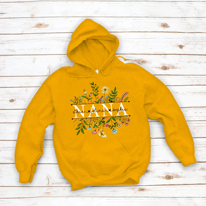 Wildflowers Nana And Grandkids Hoodie