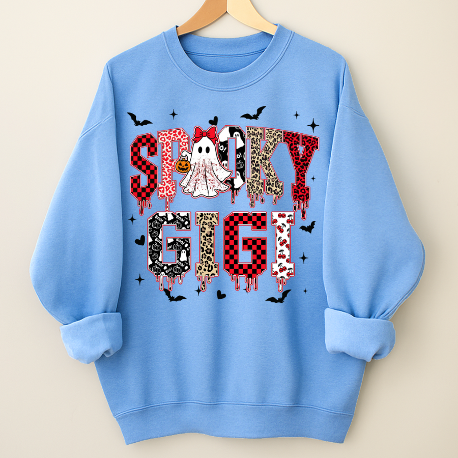 Custom Spooky Gigi Grandma Mama Mimi Halloween T-shirt