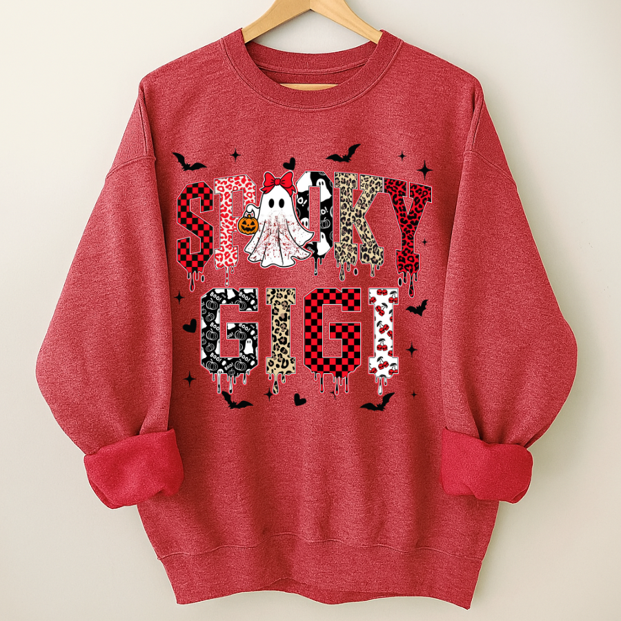 Custom Spooky Gigi Grandma Mama Mimi Halloween T-shirt