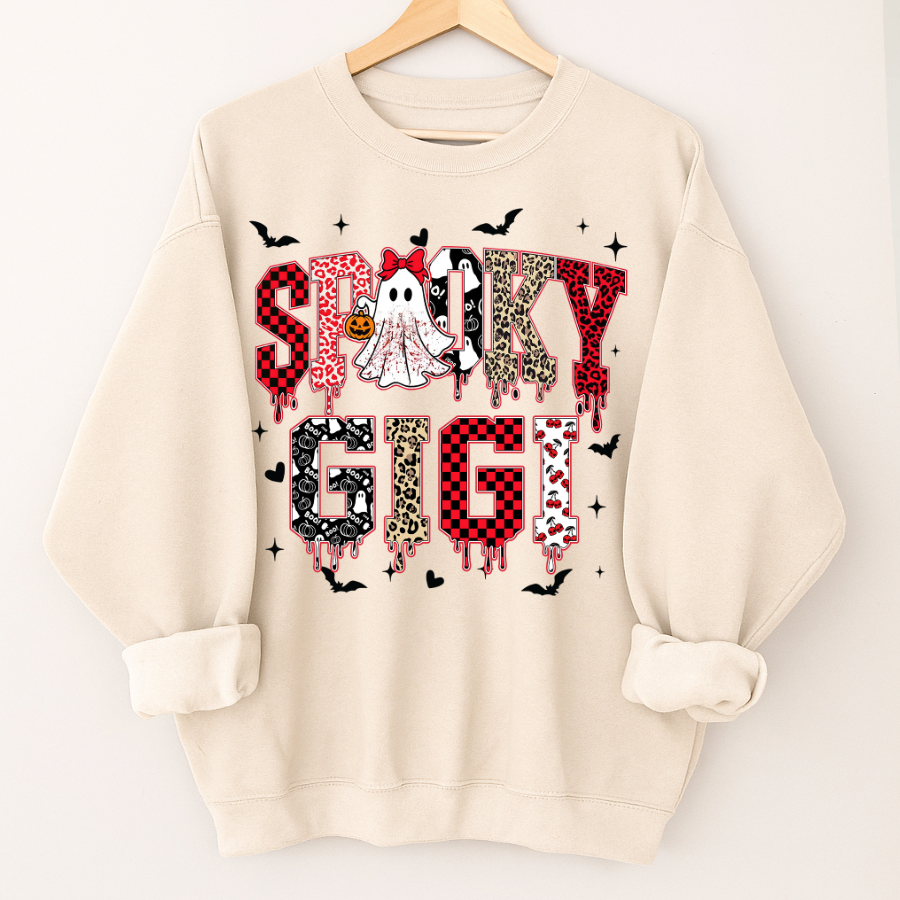 Custom Spooky Gigi Grandma Mama Mimi Halloween T-shirt