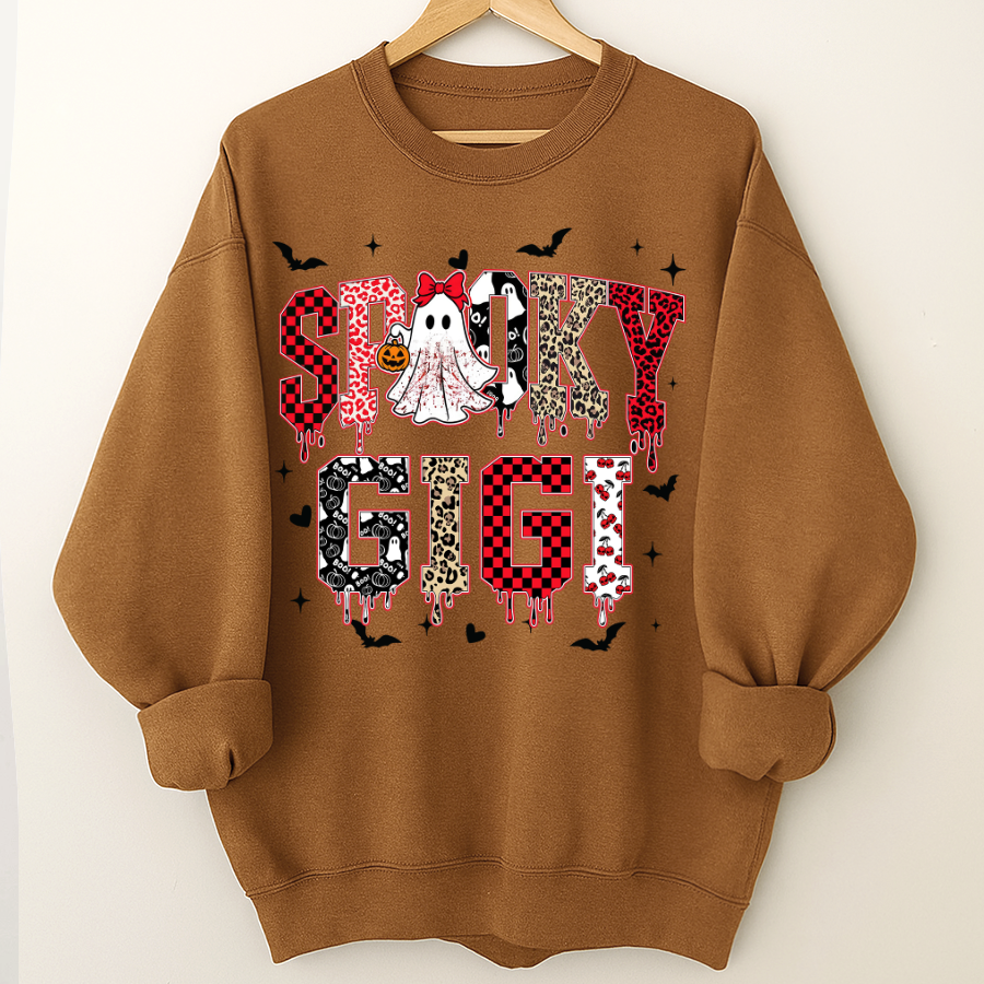 Custom Spooky Gigi Grandma Mama Mimi Halloween T-shirt