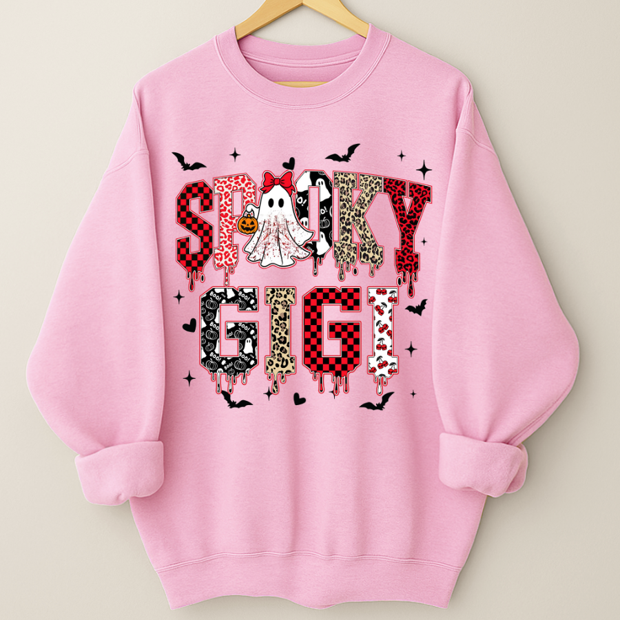 Custom Spooky Gigi Grandma Mama Mimi Halloween T-shirt
