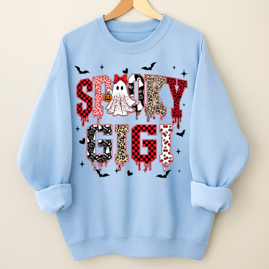 Custom Spooky Gigi Grandma Mama Mimi Halloween T-shirt