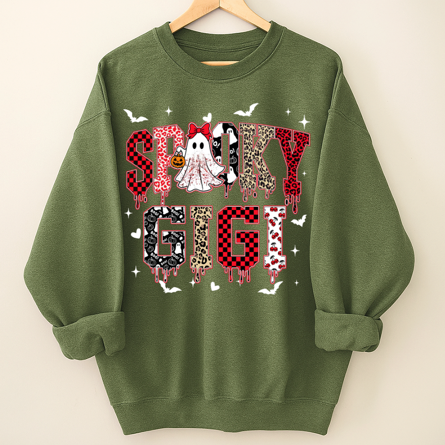 Custom Spooky Gigi Grandma Mama Mimi Halloween T-shirt