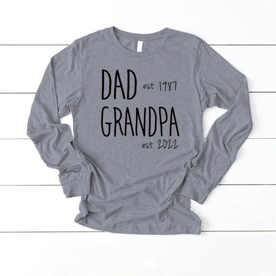 Dad Est Grandpa Est VT2212002 Longsleeve