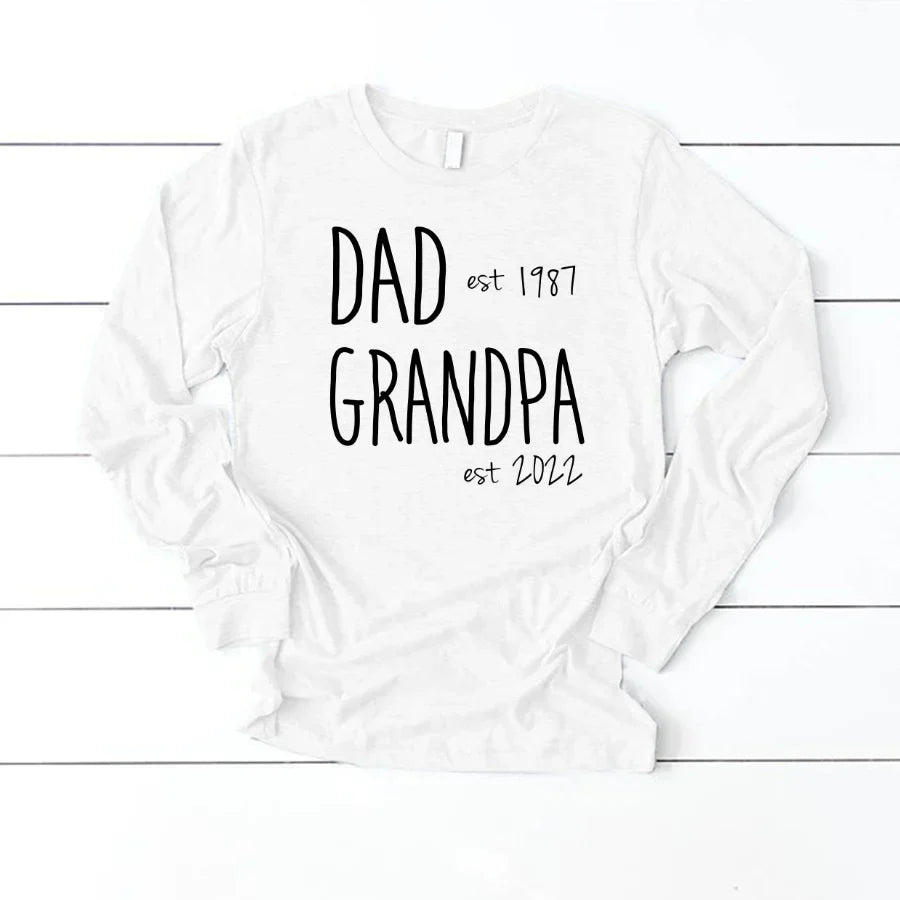 Dad Est Grandpa Est VT2212002 Longsleeve