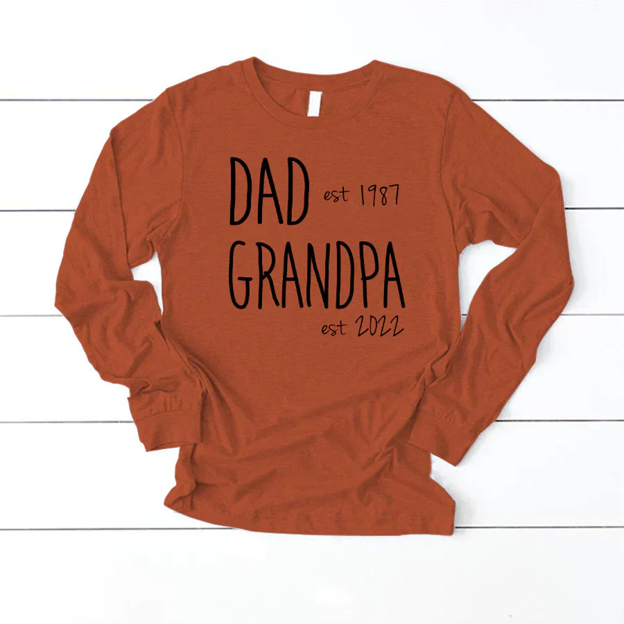 Dad Est Grandpa Est VT2212002 Longsleeve