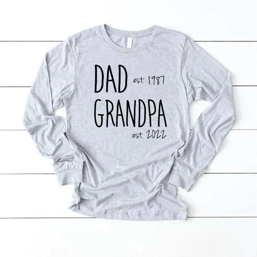 Dad Est Grandpa Est VT2212002 Longsleeve