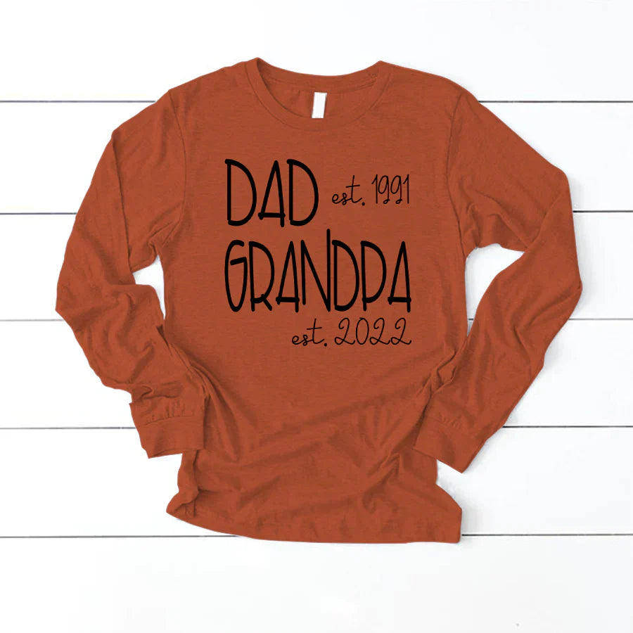 Dad Grandpa Est VT22120061 Longsleeve