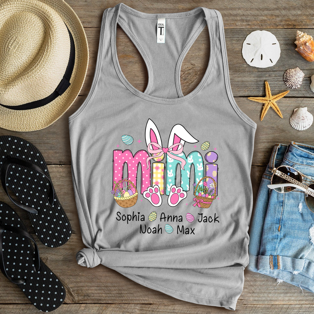 Easter Mimi Bunny Gift For Family, Custom Grandma And Grandkids