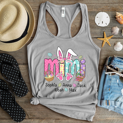 Easter Mimi Bunny Gift For Family, Custom Grandma And Grandkids