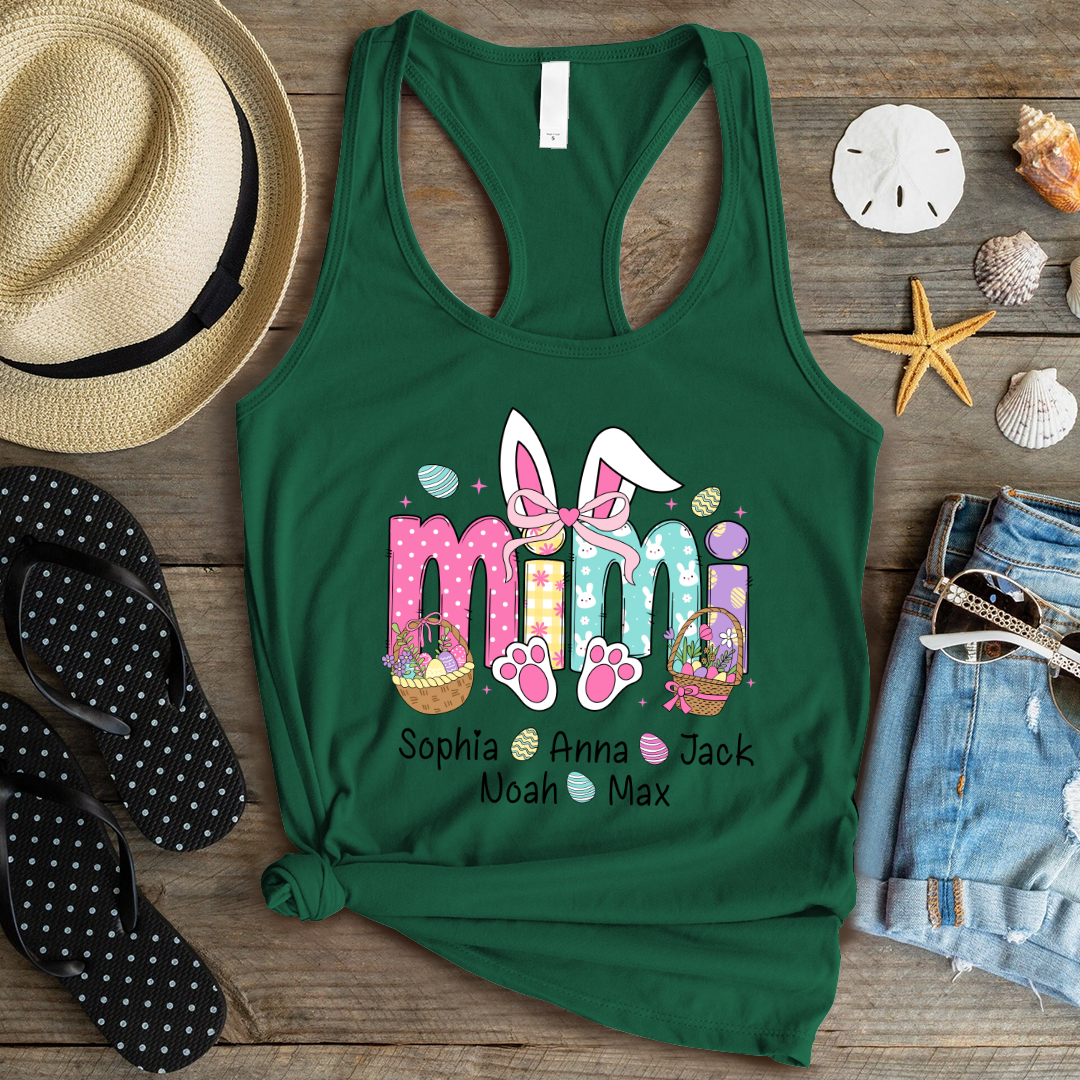 Easter Mimi Bunny Gift For Family, Custom Grandma And Grandkids Gifts Easter Day