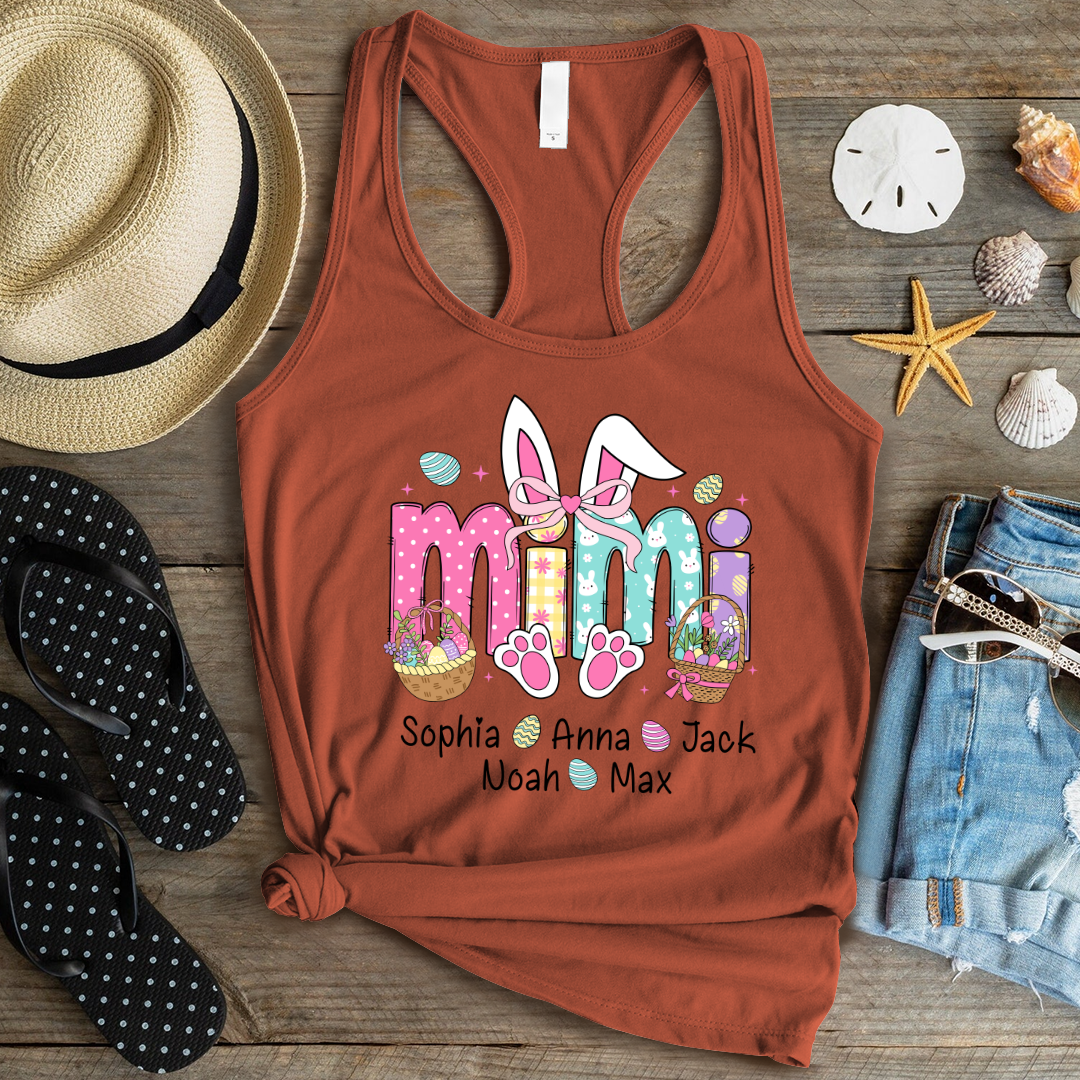 Easter Mimi Bunny Gift For Family, Custom Grandma And Grandkids