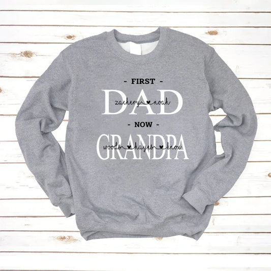 First Dad Kids And Grandpa Grandkids VTN221126 Sweatshirt