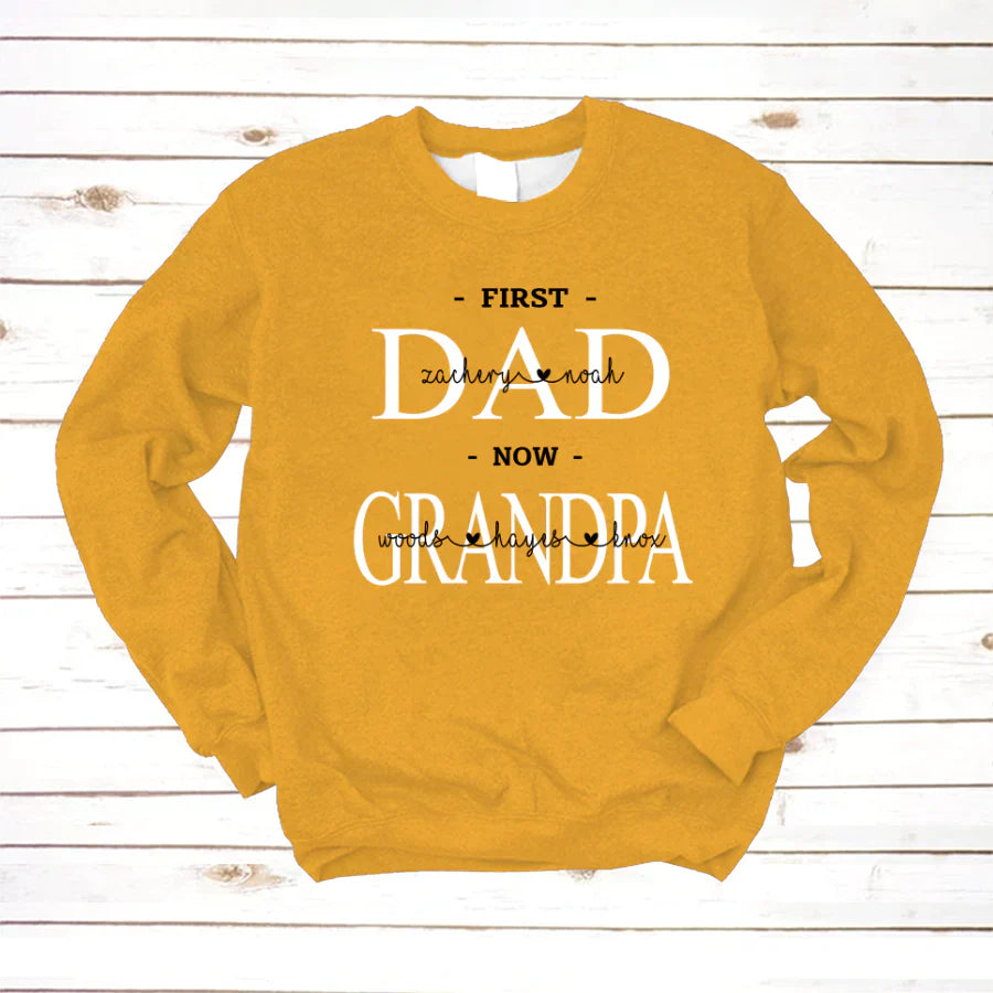 First Dad Kids And Grandpa Grandkids VTN221126 Sweatshirt
