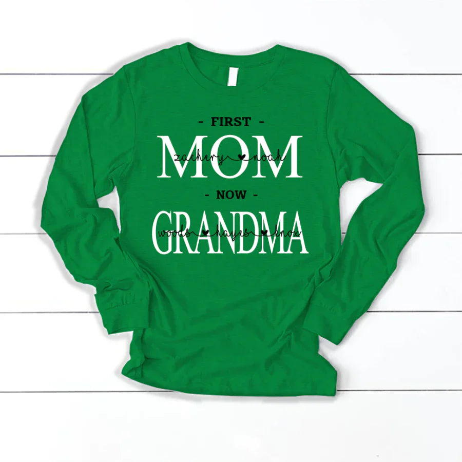 First Mom Kids And Grandma Grandkids VTN221126 Longsleeve