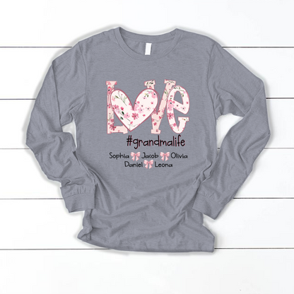 Flower Love Grandma Life Daisy Floral Mothers Day Gift Shirt