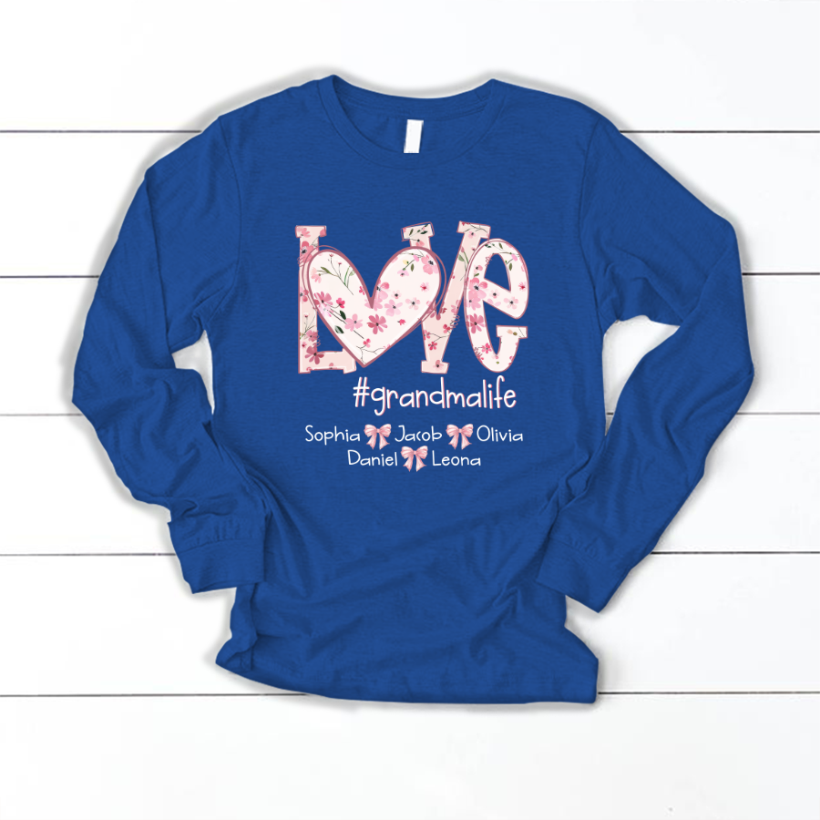 Flower Love Grandma Life Daisy Floral Mothers Day Gift Shirt