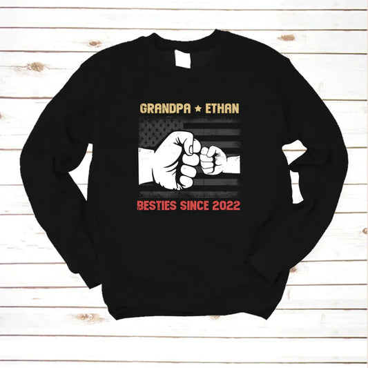 Grandpa And Grandkids Flag American VTN221126 Sweatshirt