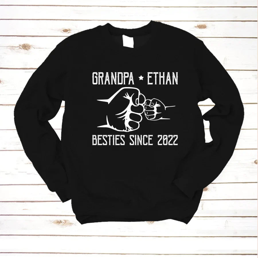 Grandpa And Kid New Papa Sweatshirt