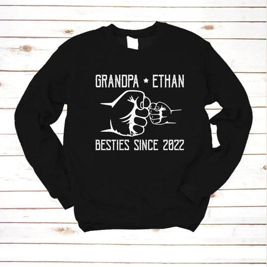 Grandpa And Kid New Papa Sweatshirt