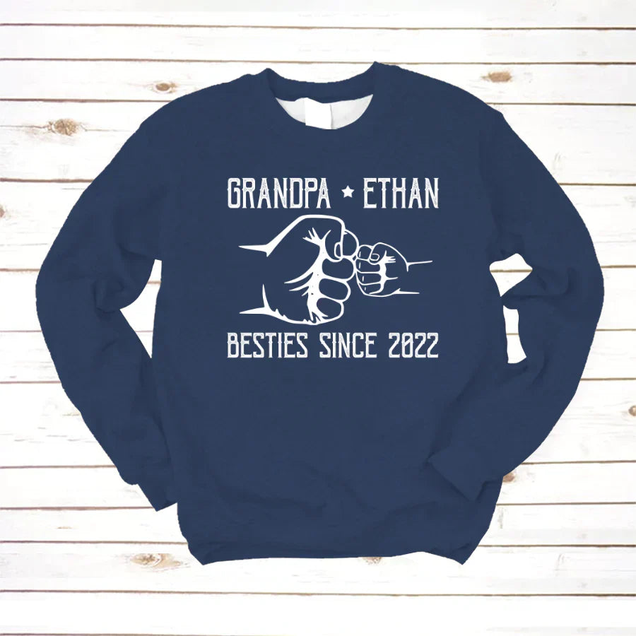 Grandpa And Kid New Papa Sweatshirt