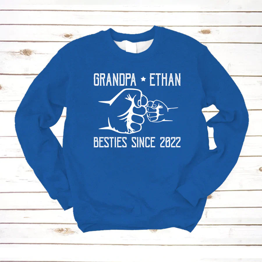 Grandpa And Kid New Papa Sweatshirt
