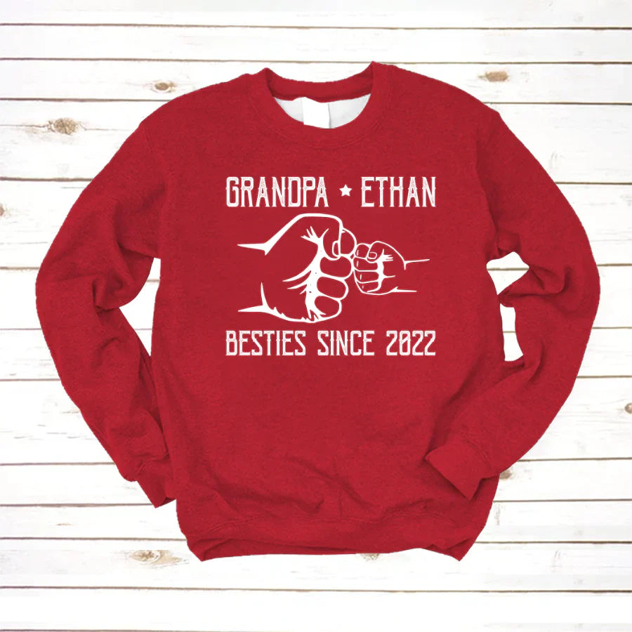 Grandpa And Kid New Papa Sweatshirt