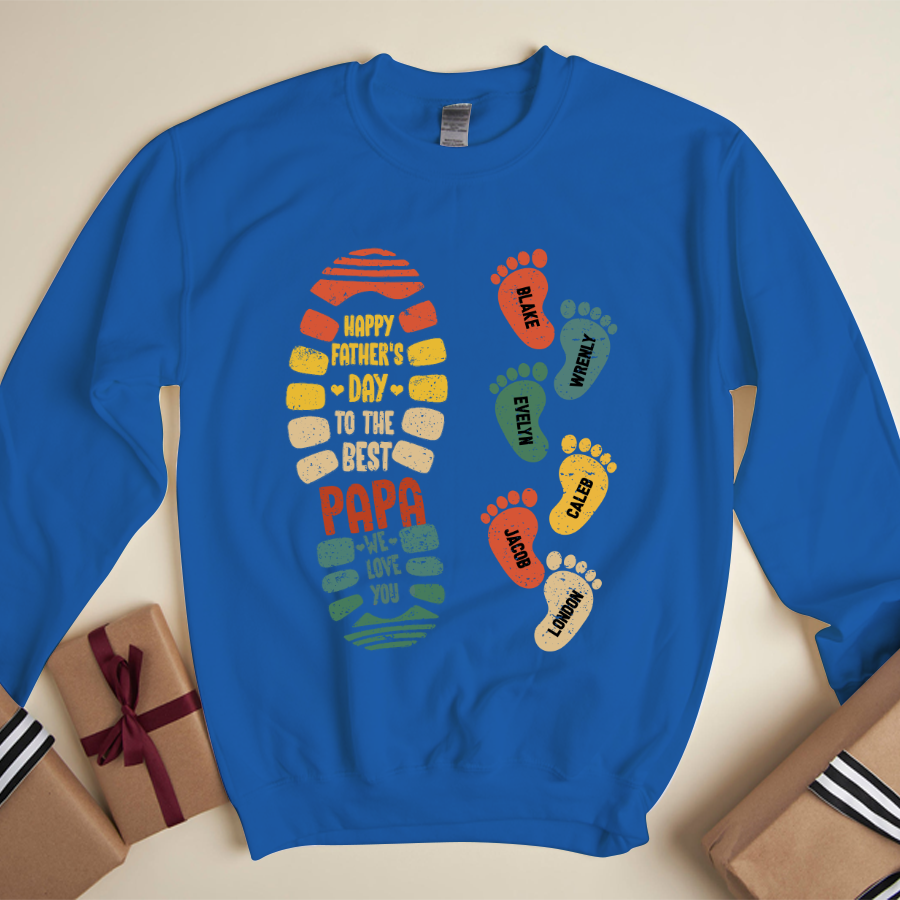 Happy Father Day To The Best Papa We Love You Sweatshirt
