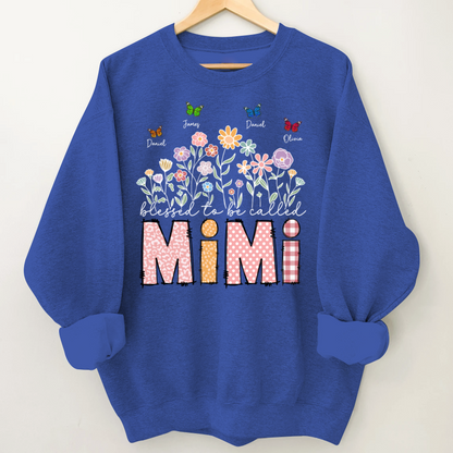 Mimi Floral And Butterfly Custom Mimi And Grandkids Gift For Mothers Day