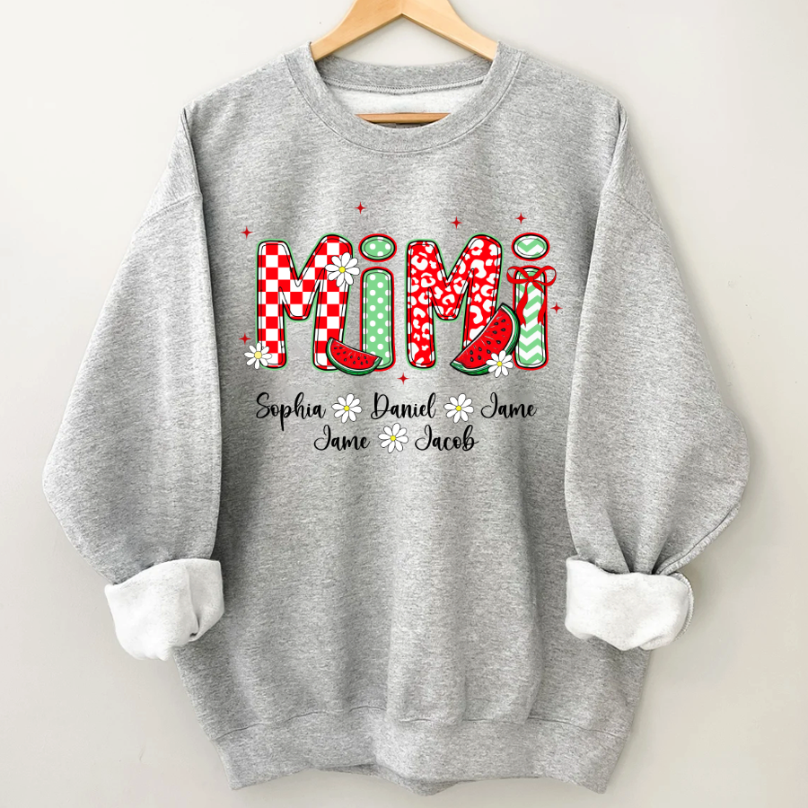 Mimi Watermelon And Grandkids Sweet Summer Time Shirt