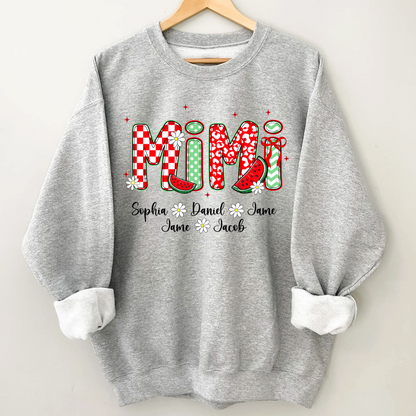 Mimi Watermelon And Grandkids Sweet Summer Time Shirt