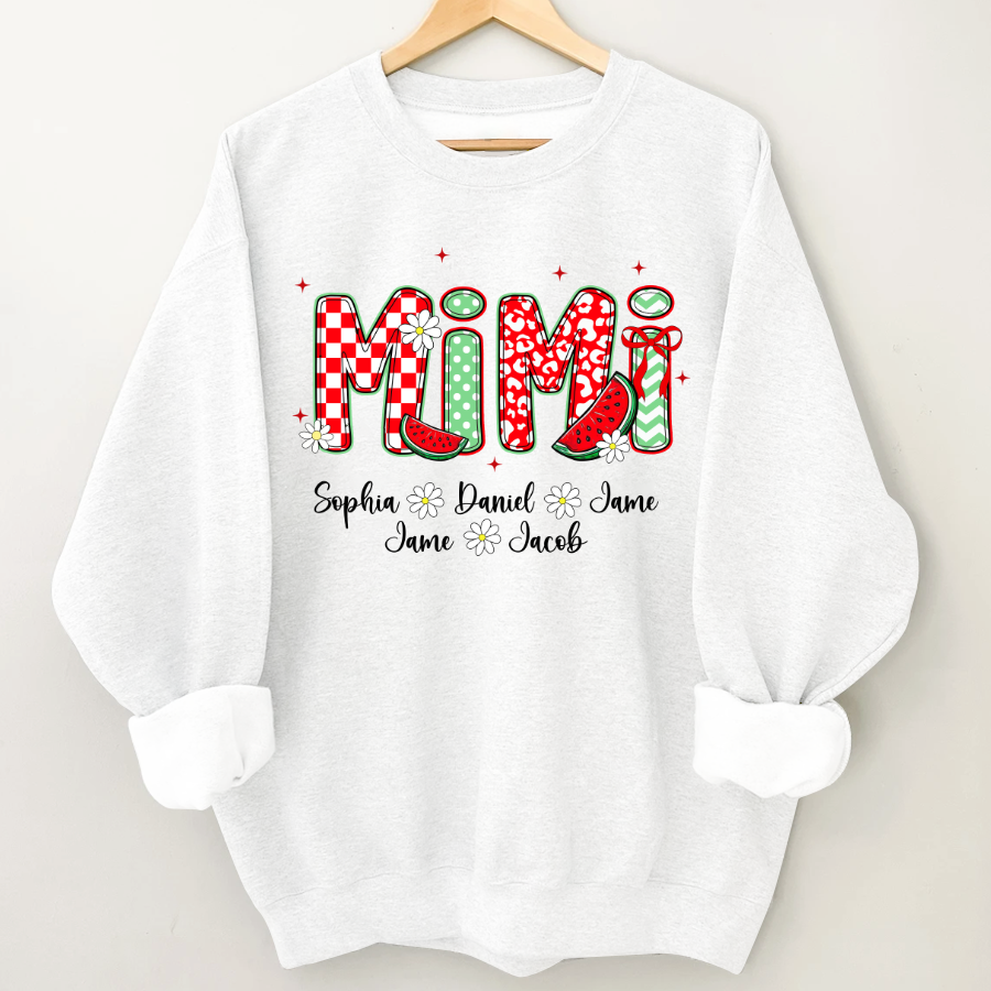 Mimi Watermelon And Grandkids Sweet Summer Time Shirt