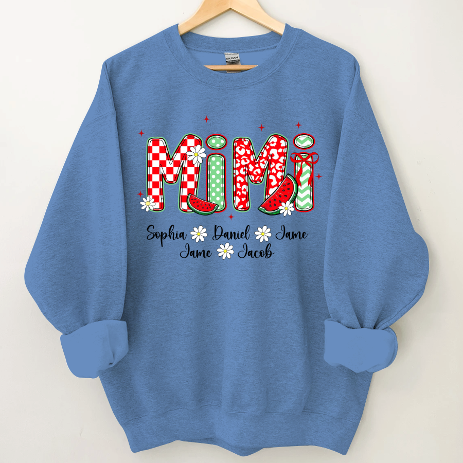 Mimi Watermelon And Grandkids Sweet Summer Time Shirt