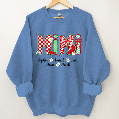 Mimi Watermelon And Grandkids Sweet Summer Time Shirt