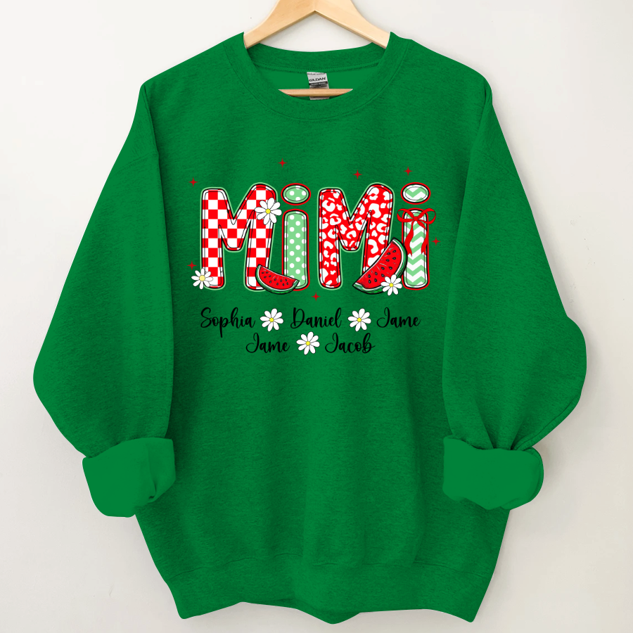 Mimi Watermelon And Grandkids Sweet Summer Time Shirt