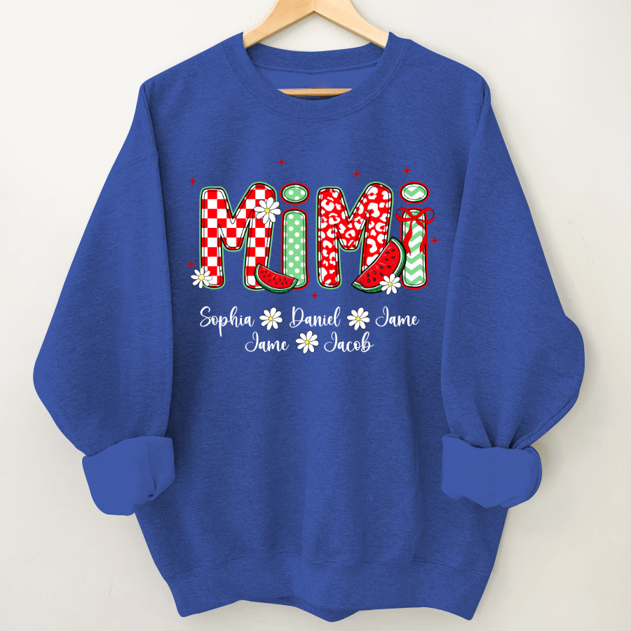 Mimi Watermelon And Grandkids Sweet Summer Time Shirt
