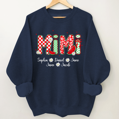 Mimi Watermelon And Grandkids Sweet Summer Time Shirt
