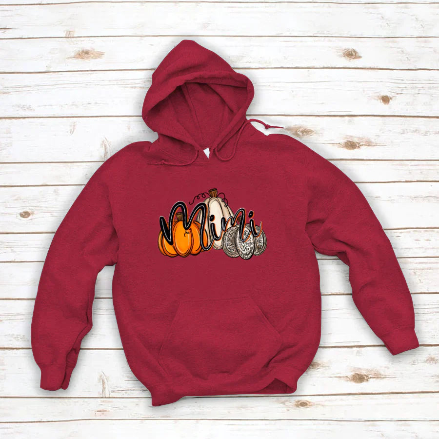 Mimi Pumpkin Leopard Autumn Hoodie