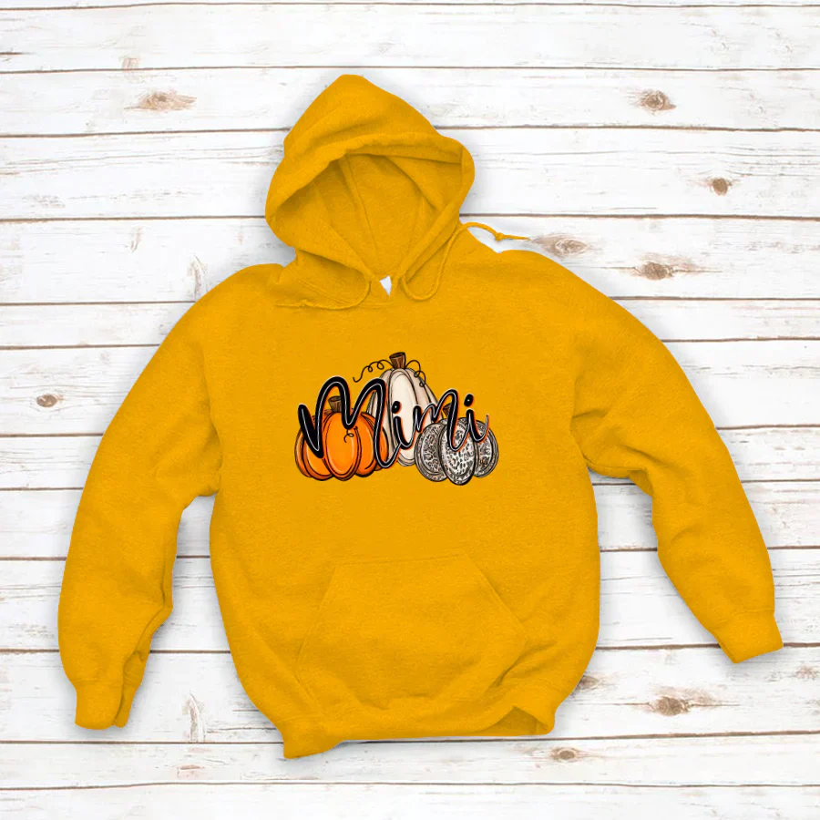Mimi Pumpkin Leopard Autumn Hoodie