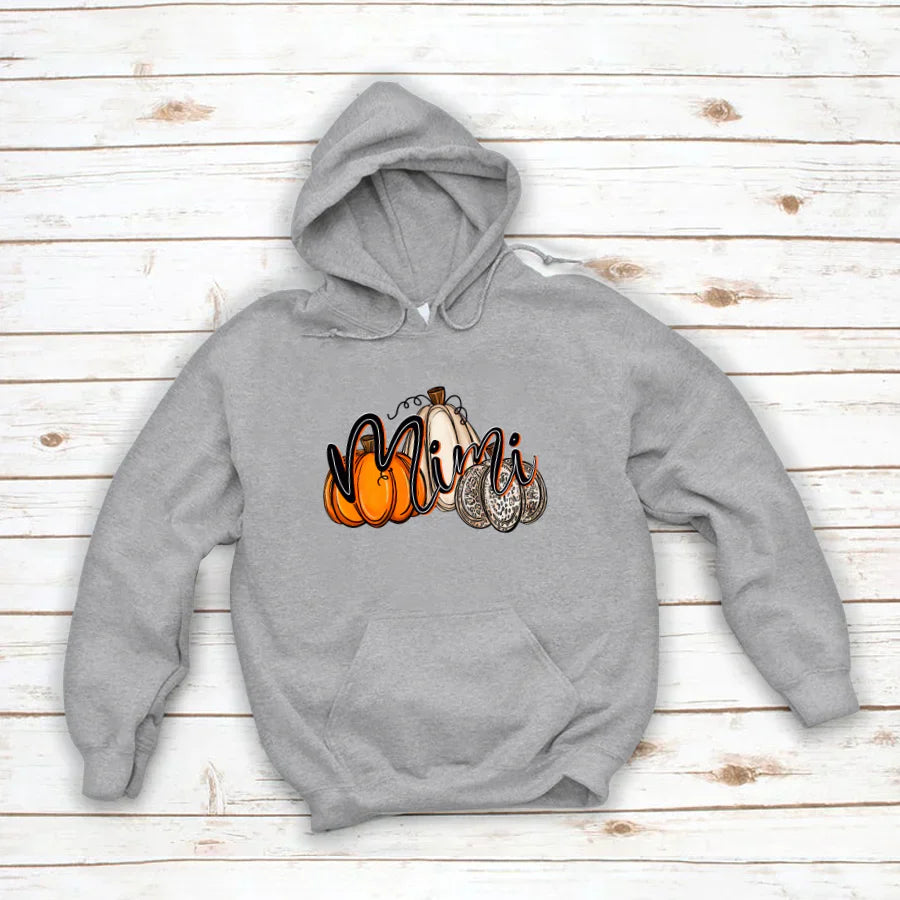 Mimi Pumpkins Leopard Autumn Hoodie
