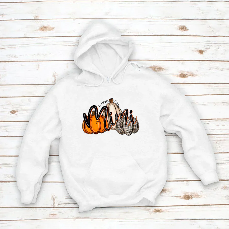 Mimi Pumpkins Leopard Autumn Hoodie