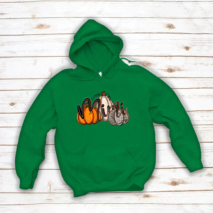 Mimi Pumpkins Leopard Autumn Hoodie