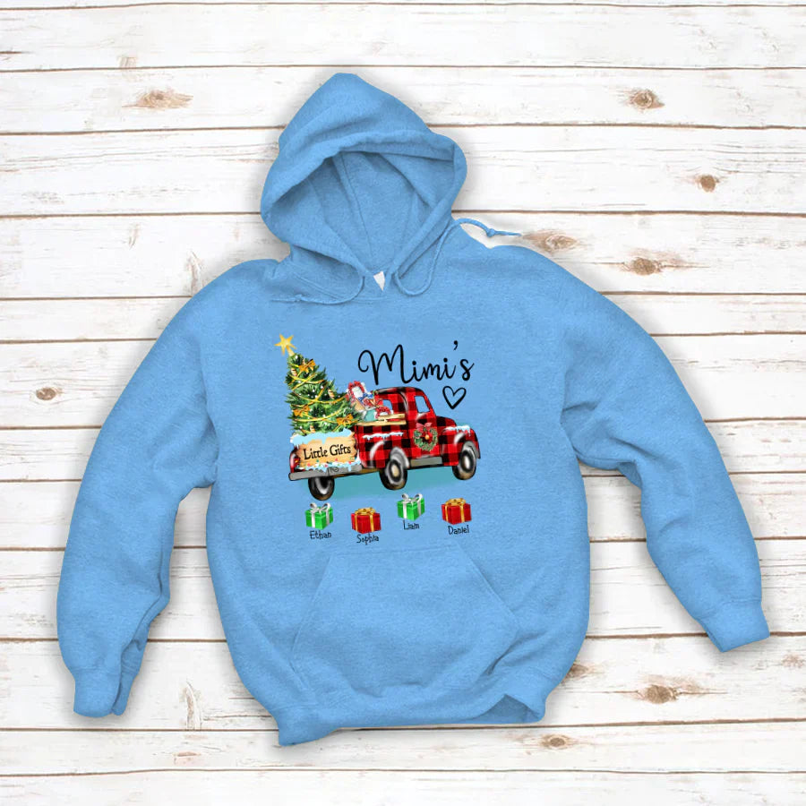 Mimi's Little Gifts With Grandkids Truck Christmas Hoodie