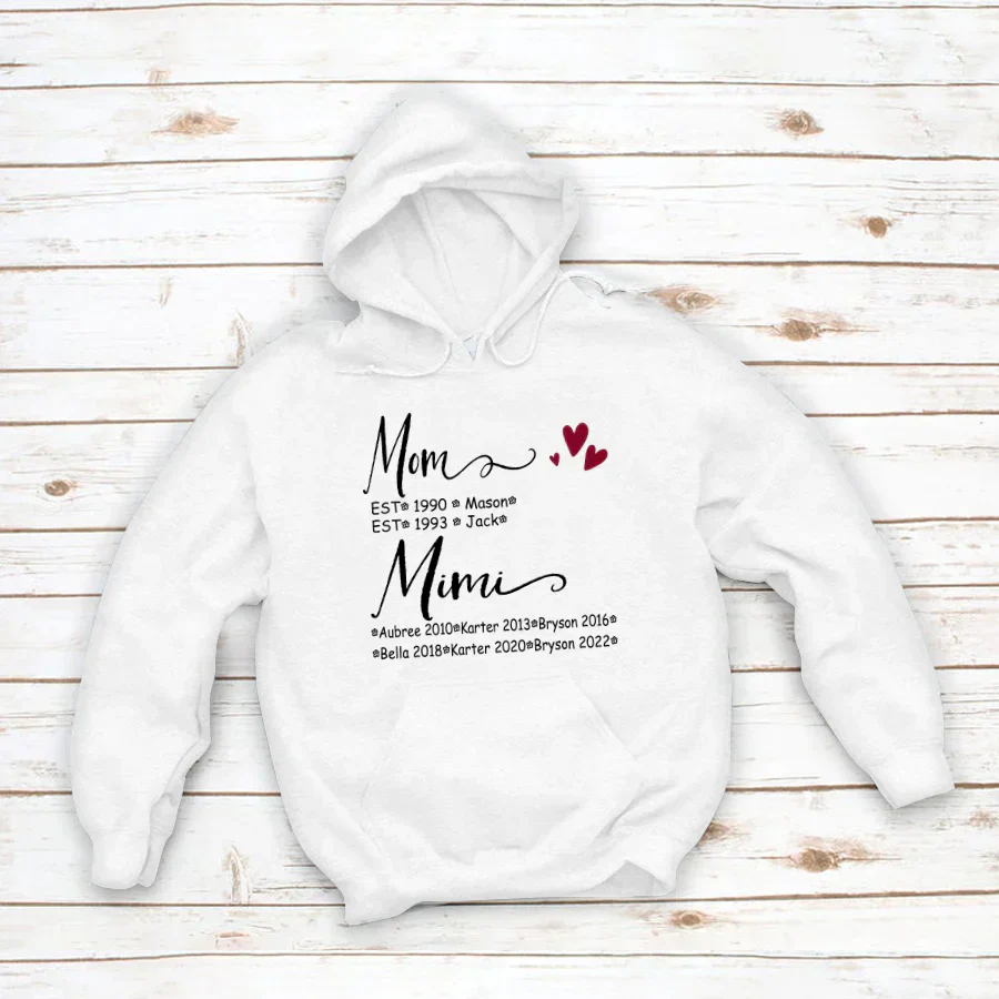 Mom And Mimi Kids Est VT22120093 Hoodie