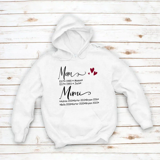 Mom And Mimi Kids Est VT22120093 Hoodie