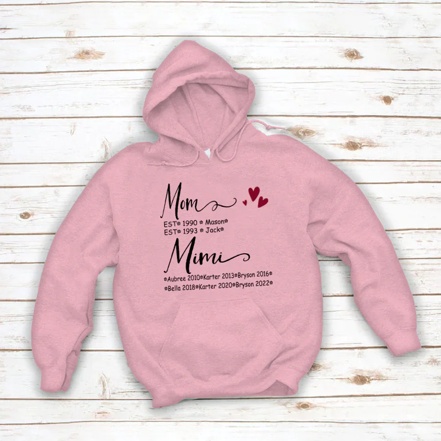 Mom And Mimi Kids Est VT22120093 Hoodie